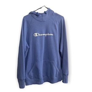 Champion light blue hoodie